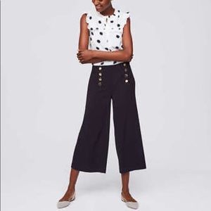 Ann Taylor crop wide leg pant